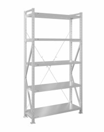 Стеллаж MS U 2500x700x600 5 полок (200 кг, металл)