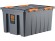 Контейнер особопрочный Rox Box PRO 120 (740х565х400 мм с крышкой и клипсами, на роликах, антрацит) купить в Калининграде