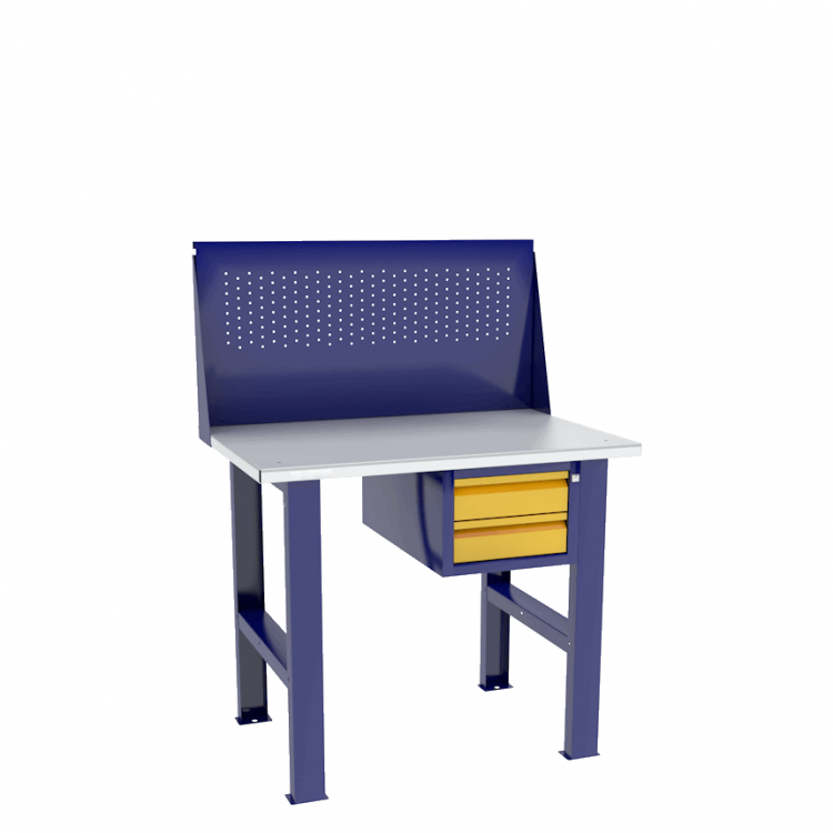 Верстак бестумбовый с подвесным ящиком ВП-Э с экраном купить в Калининграде Верстак бестумбовый с подвесным ящиком ВП-Э с экраном купить в Калининграде