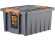 Контейнер особопрочный Rox Box PRO 36 (500х390х250 мм с крышкой и клипсами, антрацит) купить в Калининграде