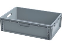 Ящик 600х400х170 сплошной, усиленное дно, цв. серый Ящик 600х400х170 сплошной, усиленное дно, цв. серый