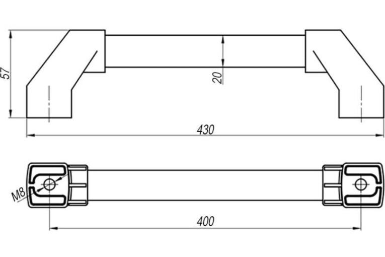 Ручка трубчатая СТ-4 АТ40020 купить в Калининграде Ручка трубчатая СТ-4 АТ40020 купить в Калининграде
