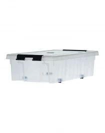 Ящик сплошной 580×390×180 мм, объем 40.72 л., арт.: Rox Box 35, прозрачный, код: 18708 Ящик сплошной 580×390×180 мм, объем 40.72 л., арт.: Rox Box 35, прозрачный, код: 18708