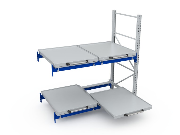 Стеллаж с выкатными платформами S-HEAVY 500 (2 яруса хранения) купить в Калининграде Стеллаж с выкатными платформами S-HEAVY 500 (2 яруса хранения) купить в Калининграде